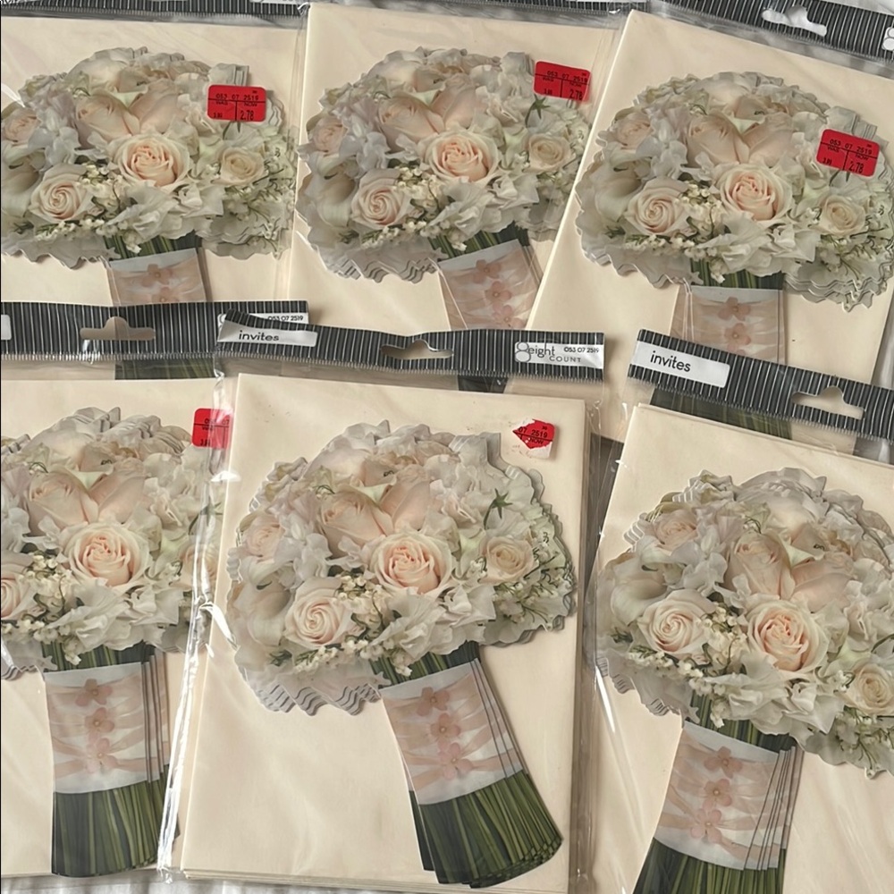 Paper House‎ Productions Bridal Shower Bouquet Theme Invites